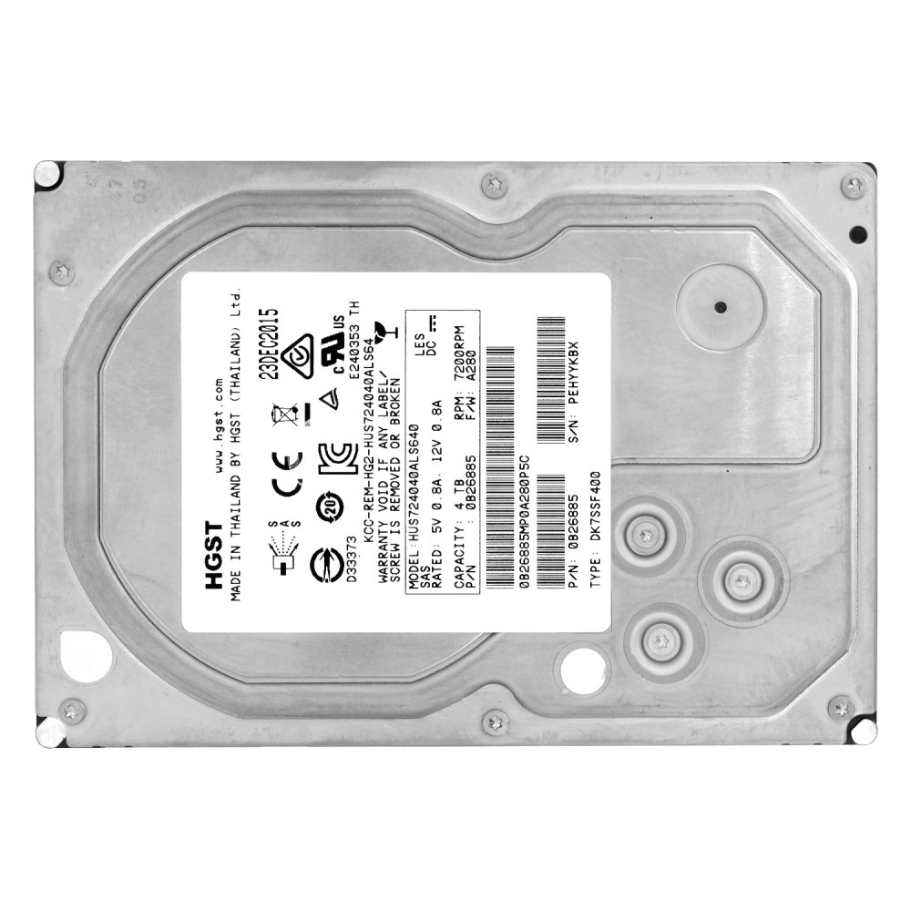 HUS724040ALS640 HGST HDD 4TB 7.2K SAS 6G 3.5" LFF HOT-SWAP